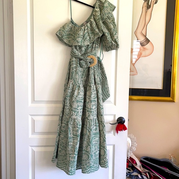 NWT ASOS one sleeve prairie maxi dress size 10